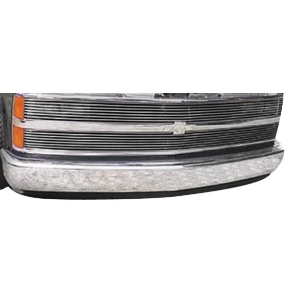 For Chevy C1500 88-93 2-Pc Phantom Style Polished Horizontal Billet Main Grille - Image 2 of 3