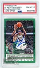 Giannis Antetokounmpo 2019-20 Panini Contenders Autograph Card #2 PSA/DNA 10