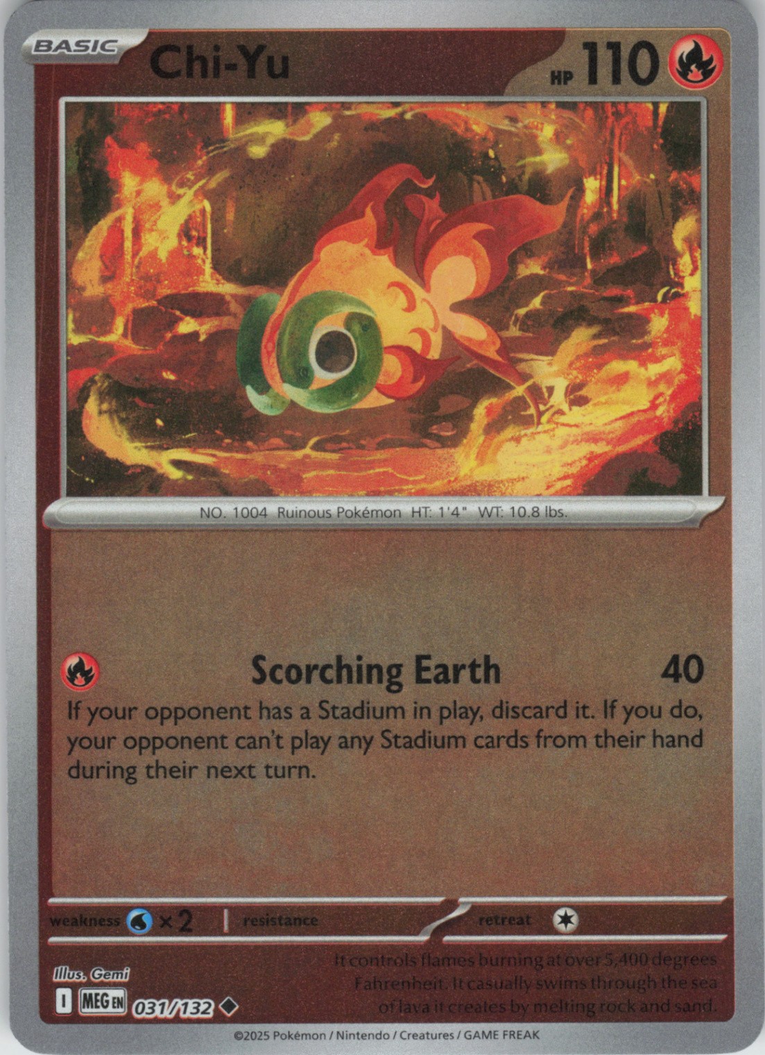 Chi-Yu Uncommon ME01: Mega Evolution 031/132 NM Reverse Holo