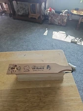 Quaker Boy Clover Leaf 10 Sider Turkey Box Call Vintage Real Wood Made In USA