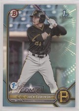 2022 Bowman 1st Edition Sky Blue Foil Jack Suwinski #BPPF-84 0q4s