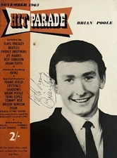 Brian Poole - Signed Autograph - Hit Parade Magazine (1963) Front Cover COA