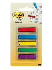 Post-it Flags 684-ARR1 .47 in. x 1.7 in. Assorted Brights 20 each 100 TTL Flags