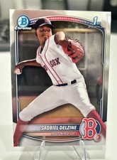 2025 Bowman Chrome Sadbiel Delzine 1st Bowman Base #BCP-235 - Red Sox
