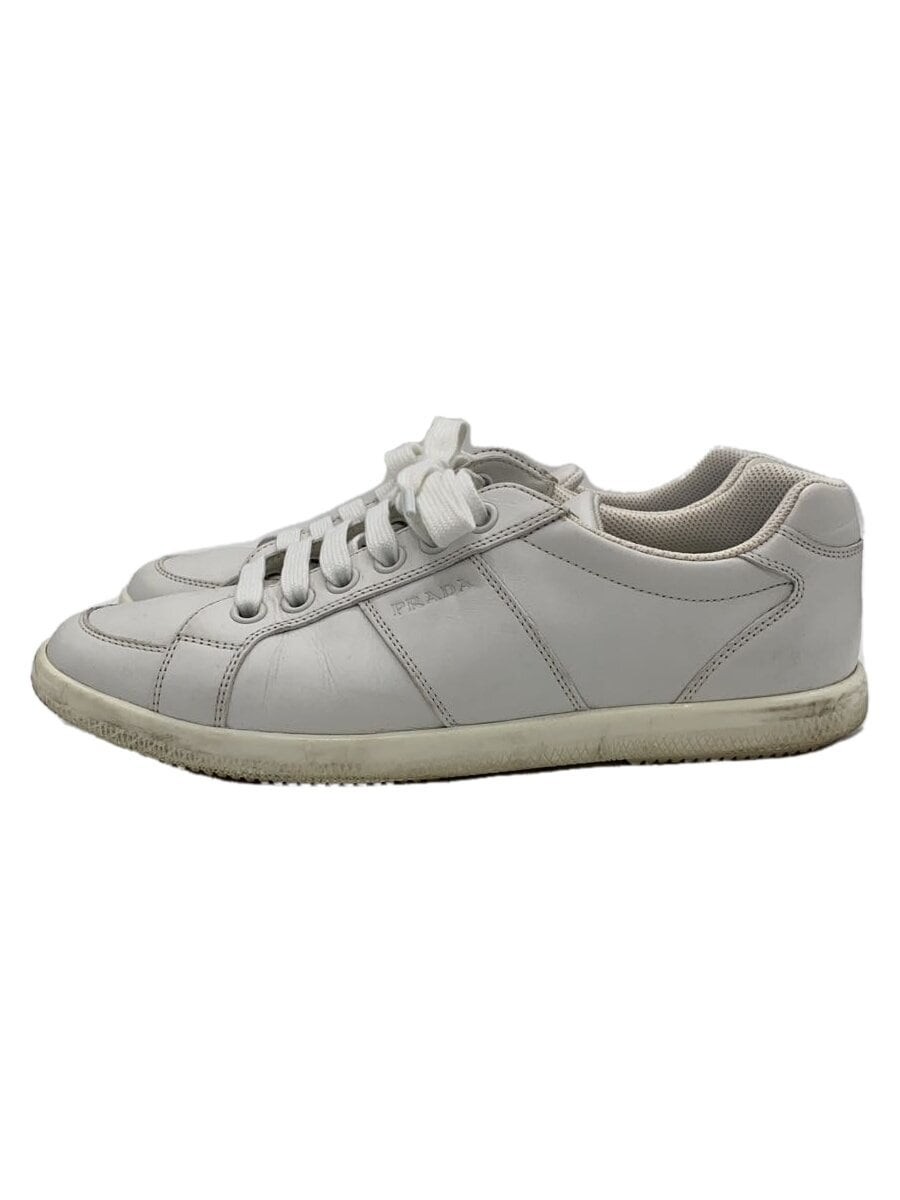 PRADA Low cut Sneakers WHT SIZE 7 1 2