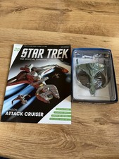 Star trek Eaglemoss #20 Klingon Attack Cruiser Includes Model VG Condition