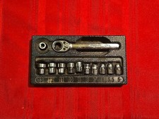 Snapon 112RTSMA Low Profile Ratchet Socket Set 12 pc 1/4