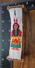 Vintage Native American Hand Made Bead Craft Indian Design With Loom