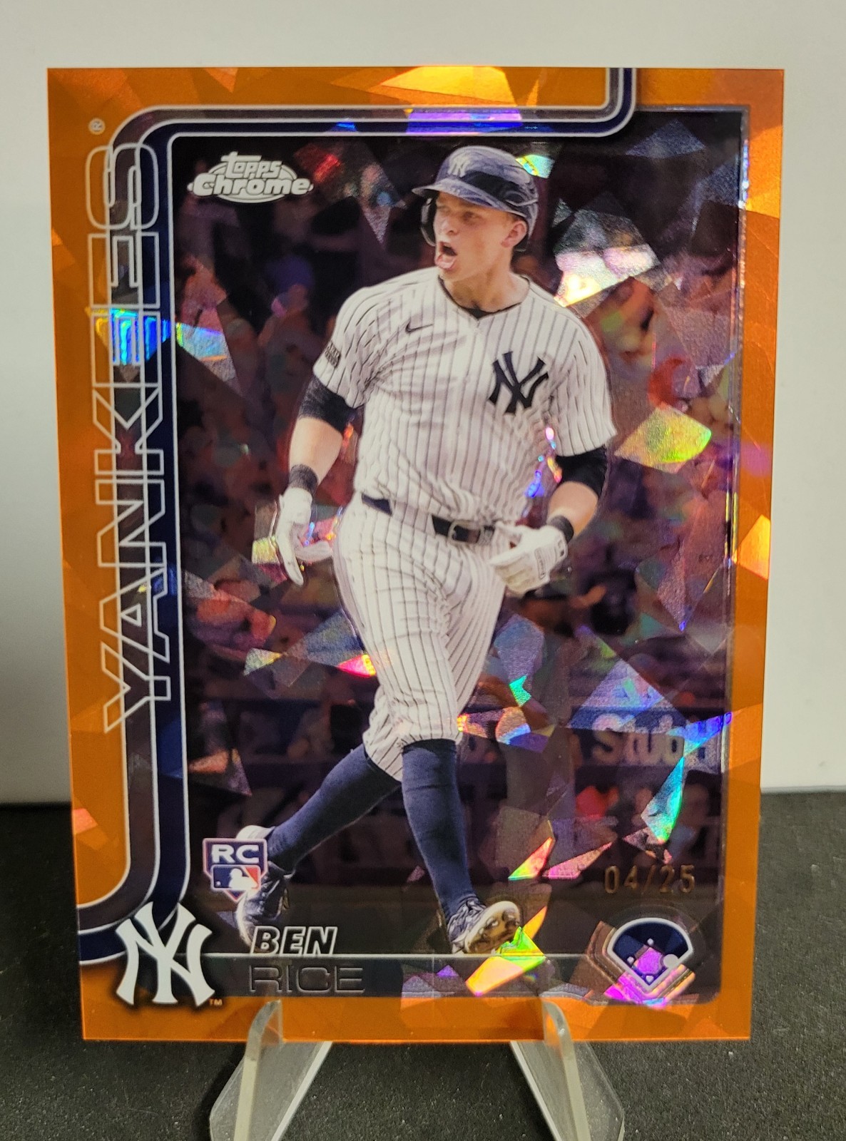 2025 Topps Chrome Sapphire Edition - Ben Rice #139 (RC) Orange 4/25