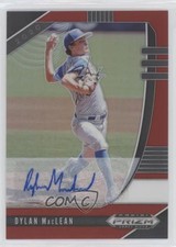 2020 Panini Prizm Draft Picks Red 33/50 Dylan MacLean #PDP115 Auto 3wu