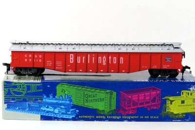 ROUNDHOUSE 83116 HO 50' COVERED GONDOLA BURLINGTON CB&Q NO BOX L-143A
