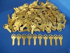 250 PACK KWIKSET BRASS LOCKSMITH KW1 KEY BLANKS BLANK MADE IN USA KABA ILCO