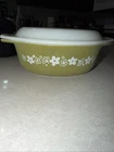 Vintage Pyrex Casserole Dish “spring blossom  043 1.5 Quart W Lid Ovenware MCM