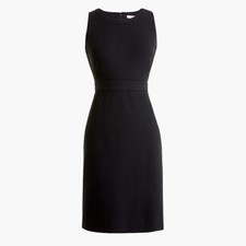 J by J Crew Navy Ponte Work Sleeveless Sheath Dress 0