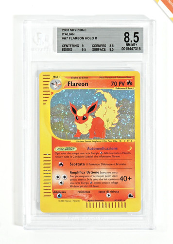 Pokemon BGS 8.5 Flareon #H7 Holo Skyridge 2003 Italian