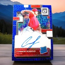 2022 Panini Donruss Optic Blue Mojo Prizm /99 Connor Seabold #RRS-CS Auto RC