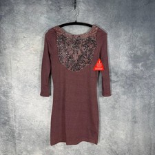 Women's Love Label Embellished Mini Dress Beaded Sparkle Party Evening UK 8 New