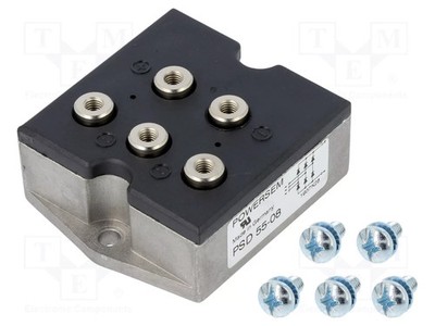 Ifsm: 670A Brückengleichrichter: dreiphasig Urmax: 0,8kV If: 58A
