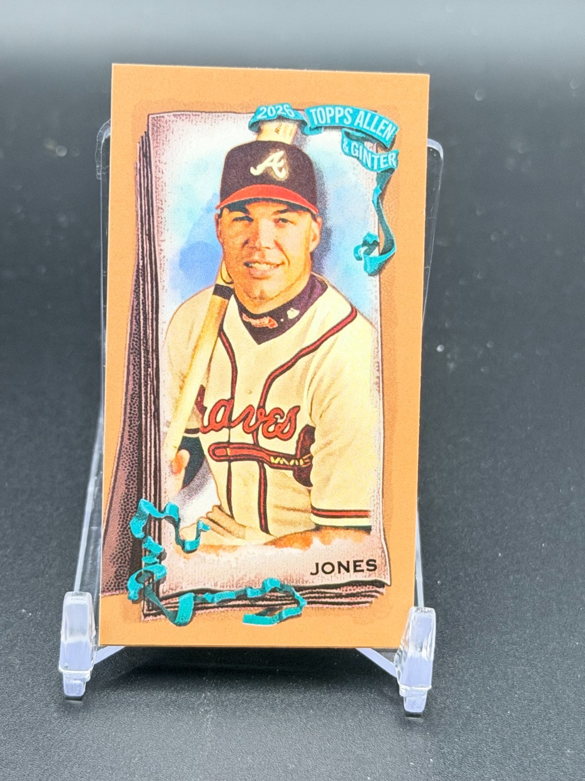2026 Topps Allen & Ginter GOLD MINI Chipper Jones #38 - Atlanta Braves
