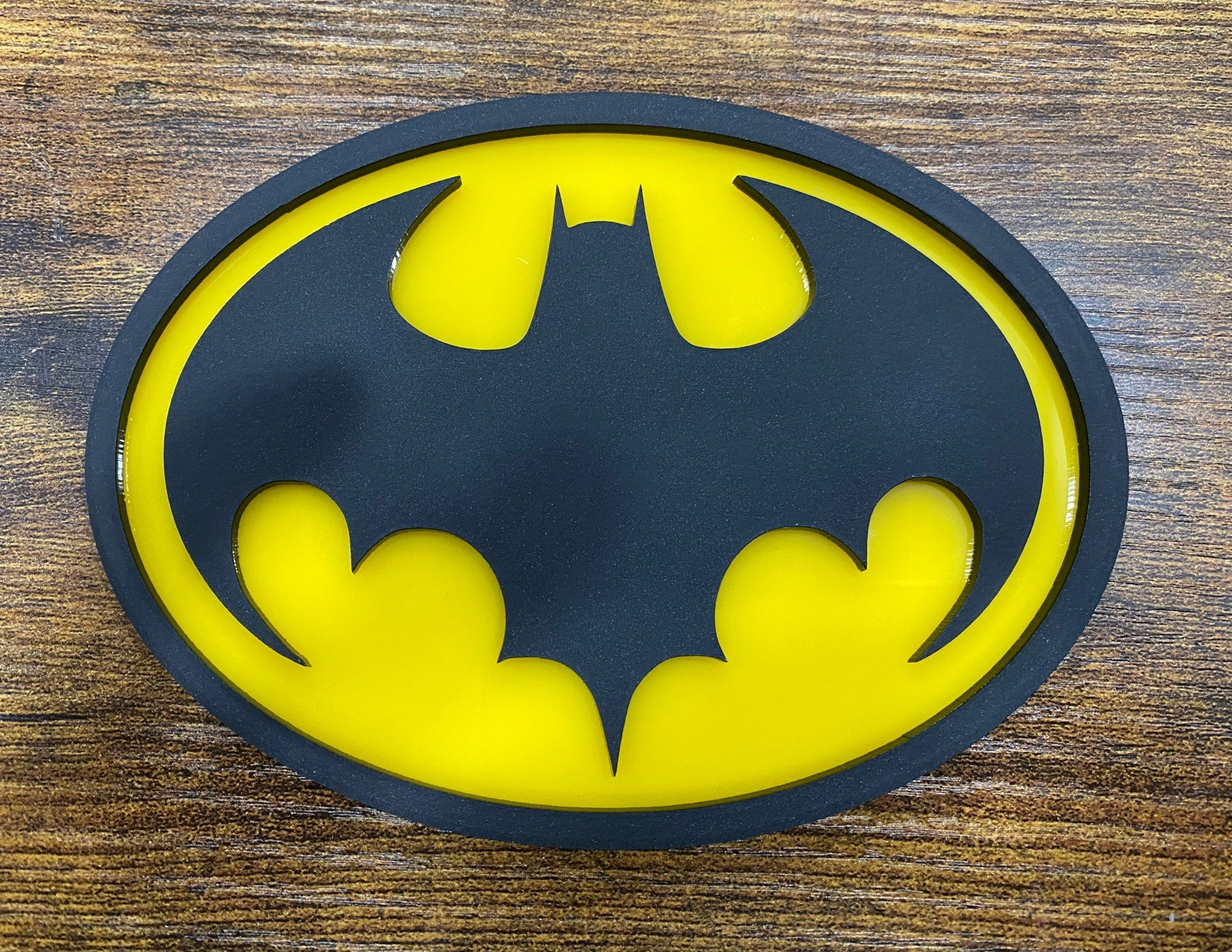 Batman 1989 Michael Keaton Chest Symbol Emblem 1:1 PLASTIC Prop Batman Suit