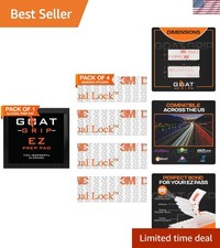 EZ Pass Mounting Strips Set - 4 Adhesive Strips Prep Wipe for Glass Surfaces