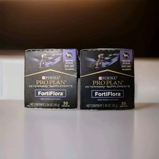 Purina Pro Plan Veterinary Supplement Fortiflora Canine Supplement, 2pk Lot