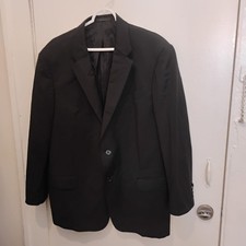 Recent Armani Collezioni G Line 46 Black Mens Wool Jacket Sport Coat