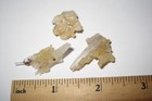 3 SMALL RARE NATURAL 0.75"-1.4" SCOLECITE & GOLDEN CALCITE CRYSTAL CLUSTERS 8.5g — photo 5