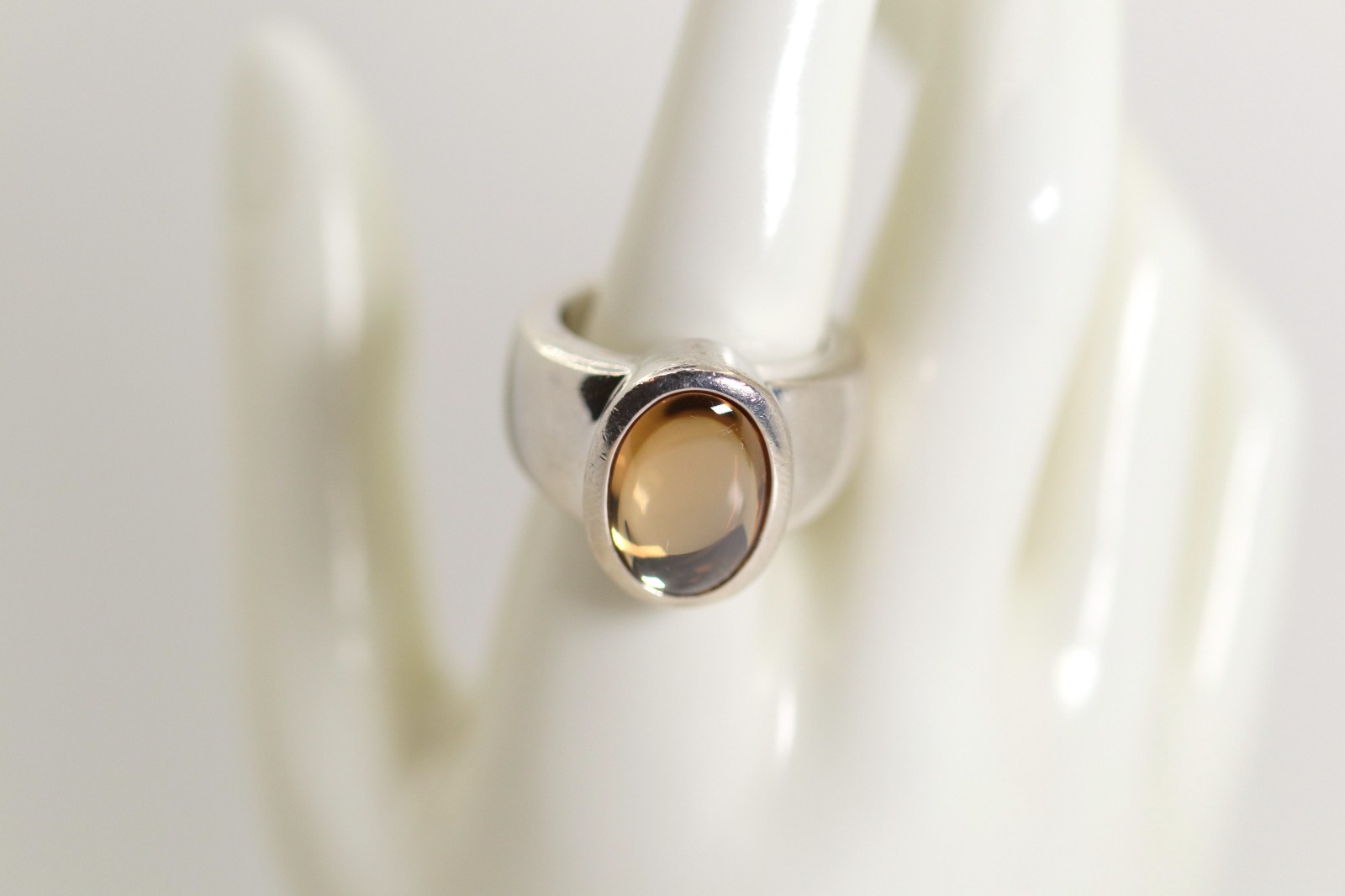 Solid JOOP! 925 Sterling Silver Ring, Oval Caboch… - image 4