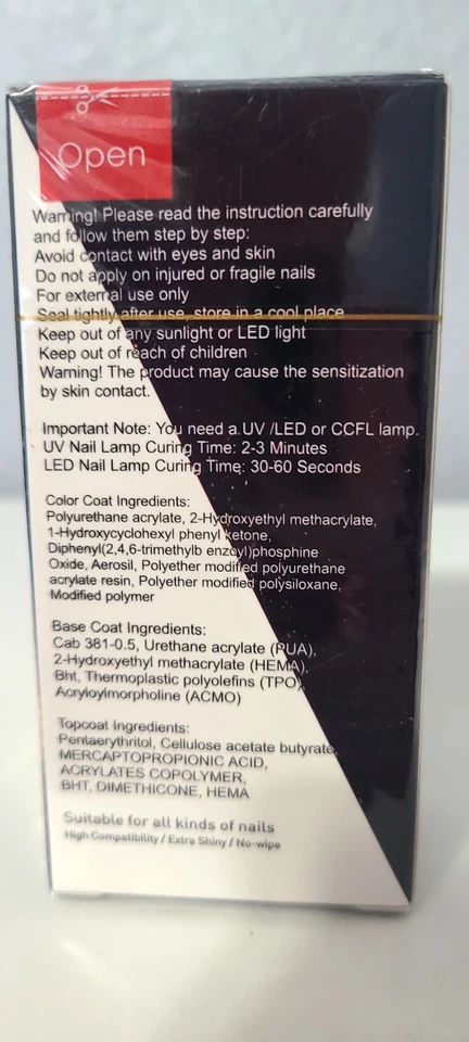 Esmalte em gel Venalisa vermelho porcelana 1035 - Imagem 4 de 4