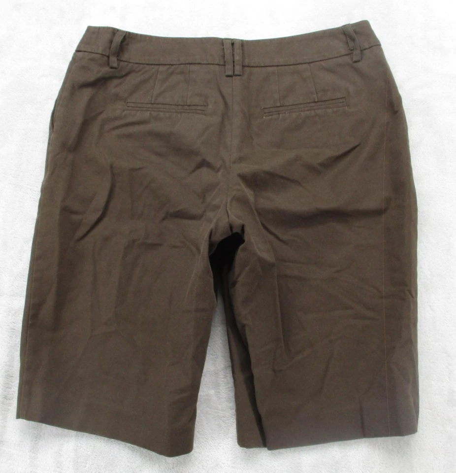 APT.9 Shorts Womens 6 Brown Bermuda Knee Length Chino Stretch Cotton Blend - Image 2 of 4
