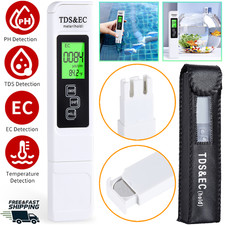 TDS Meter Digital Drinking Water Quality Tester Pen Electric PH Reader for Pool