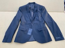 Labellab Men's Rutherford Peak Lapel Skinny Suit Jacket Black 36R New rrp �95