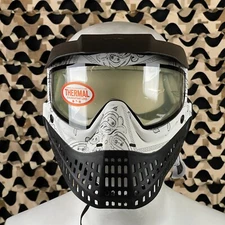 NEW JT ProFlex Paintball Mask - Bandana White w/ 1 Lens - Clear