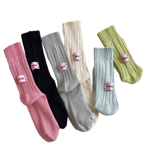 Homewear-Fußsocken Mittelrohrsocken Gestrickte Strümpfe Modisch Und Passend < - Bild 7 von 17