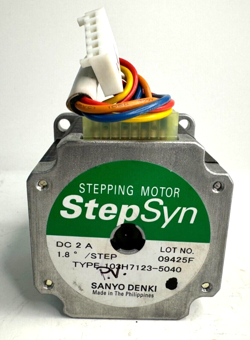 SANYO DENKI STEP SYN 103H7123-5040 STEPPING MOTOR | eBay SANYO DENKI STEP SYN 103H7123-5040 STEPPING MOTOR | eBay