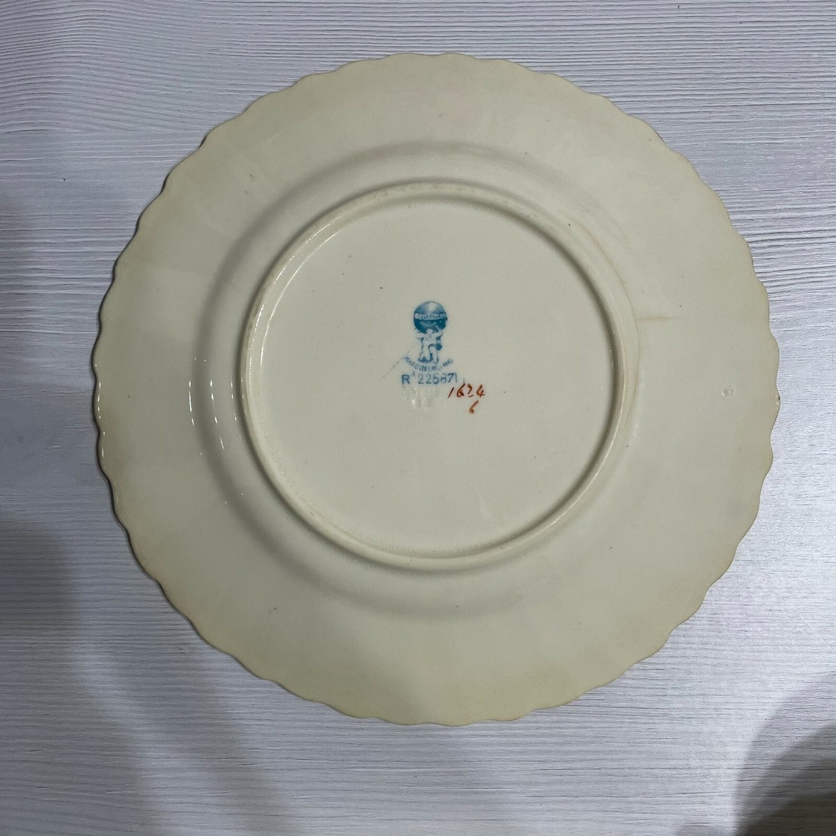 Antique Chapman Rd 228871 ~ Teacup Saucer & Plates Set ~ Blue