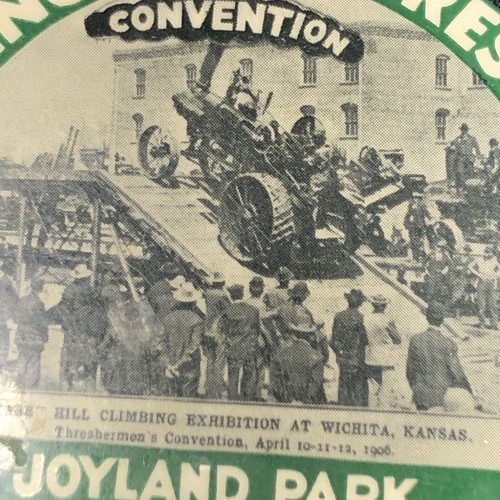 Antique Engine & Thresher Assoc. Convention 1953 Wichita, Kansas Pin Back Button - Picture 3 of 9