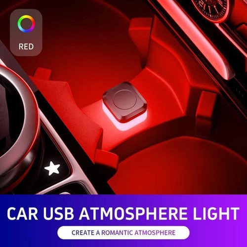 Mini USB Blue LED Car Interior Decor Light Neon Atmosphere Lamp Accessories C0A3 - Picture 5 of 16