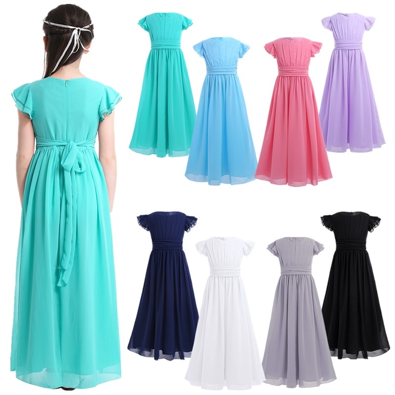 Chiffon Sleeveless Round neck High waist Maxi Dresses Chiffon Sleeveless Round neck High waist Maxi Dresses