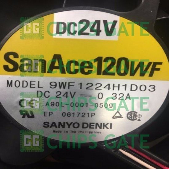 Ventilateur De Refroidissement Fanuc A90L-0001-0509 / 9WF1224H1D03 - 24V 0.32A - Neuf Pour CNC Ou Automates