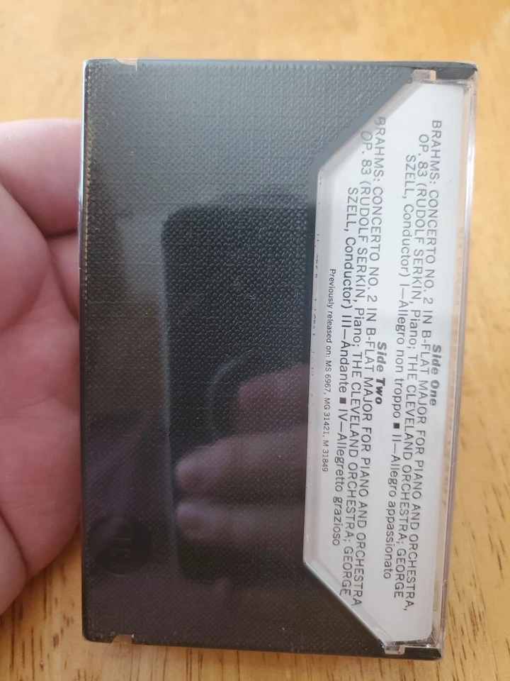 New Sealed Brahms Piano Concerto No. 2 Rudolf Serkin Szell Cleveland (Cassette) - Image 2 of 4