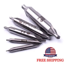 5PCS Center Drill Countersink Pilot Bit Lathe Set Drill Bit HSS Metal US Stock