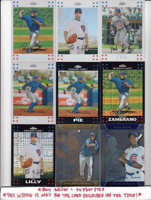 BL) 2007 Topps Chrome Xfractor TED LILLY #189 Cubs | eBay