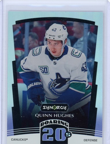 2020-21 UD Synergy Quinn Hughes Roaring 20s Insert- Vancouver Canucks