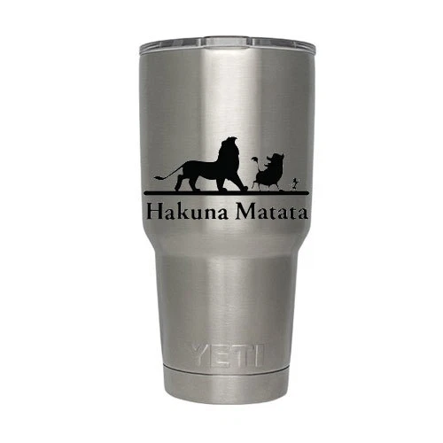 Hakuna Matata Decal Sticker for Trackpad Macbook Wall Car Wondow Cup Hard Hat - Image 2 of 4