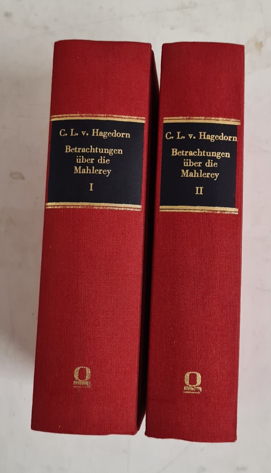 Hagedorn - Betrachtungen über die Mahlerey - Band I+II - Hagedorn