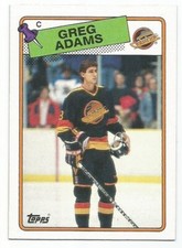 GREG ADAMS 1988-89 TOPPS CARD MINT CONDITION