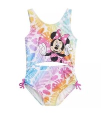 Disney Minnie Mouse Swimming Suit Girls Size 5/6 One-piece Swimsuit