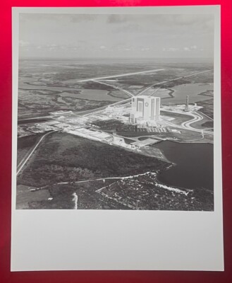 NASA'S VAB AERIAL VIEW CANDID SPECIAL INTEREST PHOTO BLANK BACK